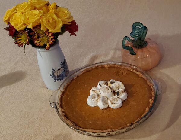 Bourbon-Coconut Pumpkin Pie